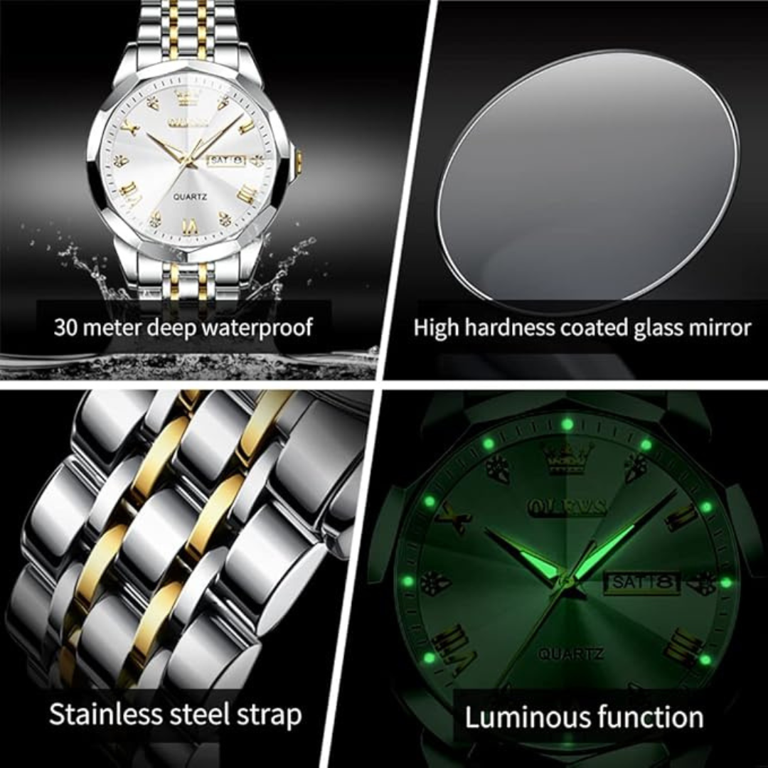 💎 Elevate Your Style with OLEVS – Men’s Luxury Watch | Waterproof & Bold
