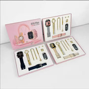 A58 Plus Smart Watch 5 in 1 with Jewellery Set