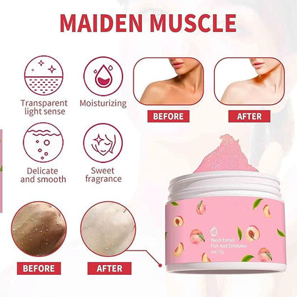 Bioaqua Peach Extract Fruit Acid Exfoliating Face Gel Cream Pink
