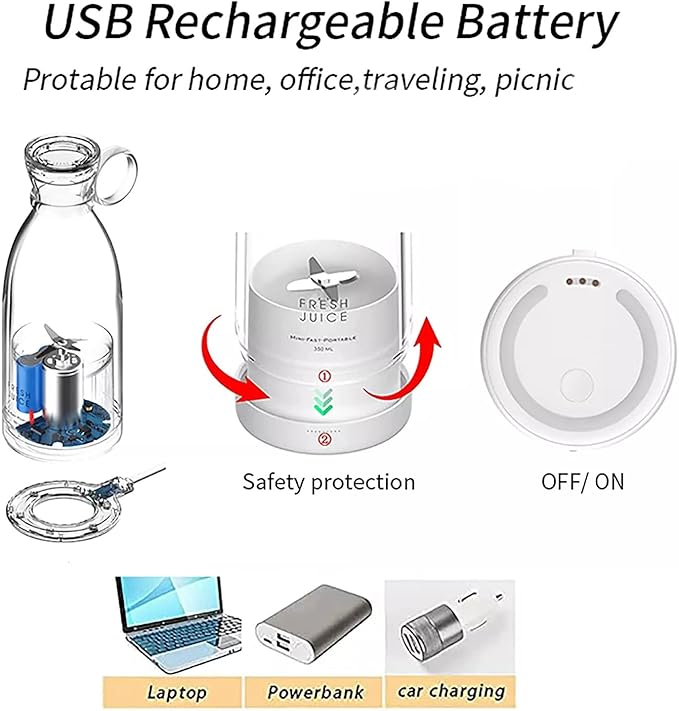 خلاط عصير كهربائي صغير محمول متعدد الوظائف بمنفذ USB - عصارة صغيرة